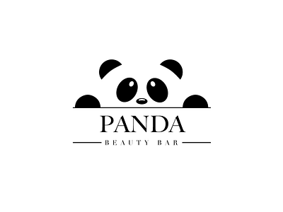 Panda art beautybar blackandwhite design illustration art illustrator logo panda panda bear panda logo photoshop typography vector