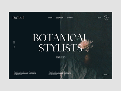 Daffodil - landing page style exploration