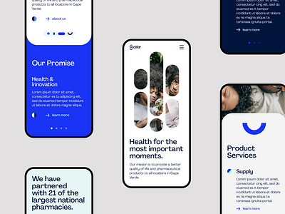 Sodifar - mobile site clean medicare mobile web design ui design user interface design web design