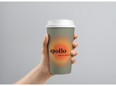 Apollo Cup Design branding coffee design illustration minimal typography