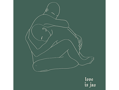 Love Is Jas Illustration illustration minimal typography vector
