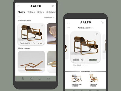 Alvar Aalto Conceptual App Design alvaraalto app design design minimal mobile design ui uidesign ux uxdesign