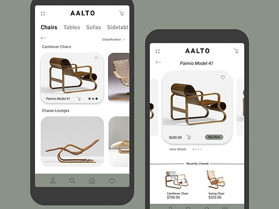 Alvar Aalto Conceptual App Design