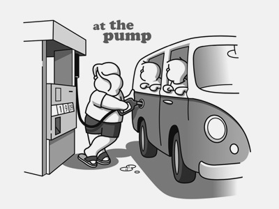 pump cartoon comic cute family fun illustration kids