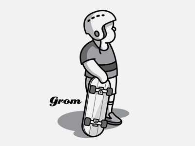 Grom boys cartoon comic cute design family grom illustration kids skater