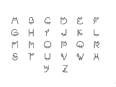Typeface name - Alphacats