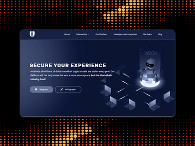 Security tools landing page design flat front end front end design front end dev ui web