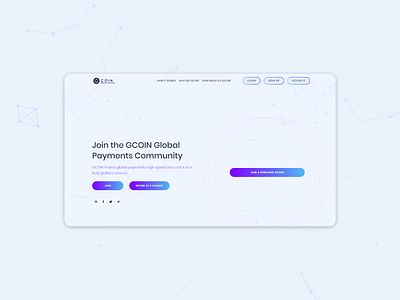 Landing page for a cryptto token