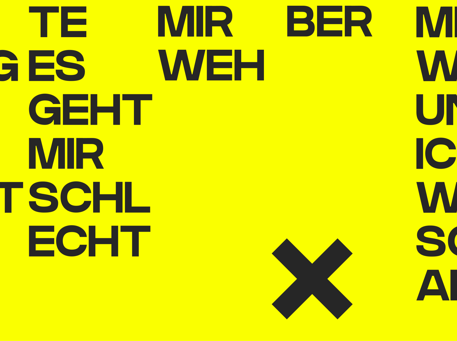 Tu Mir Weh Tu Mir Weh Ja Tut Mir Weh by Alexandra Sasha Hunter on Dribbble