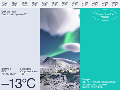 Layout/Typography Study: Weather