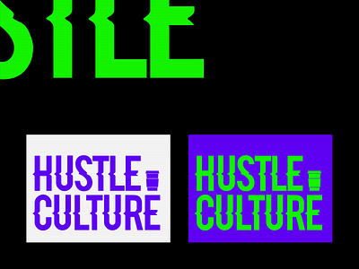 Hustle Culture bold bright high contrast sans serif typography