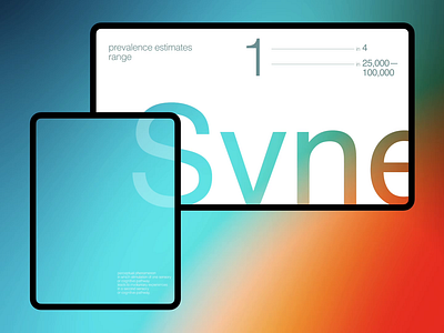 Synesthesia clean design gradient layout typography ui web