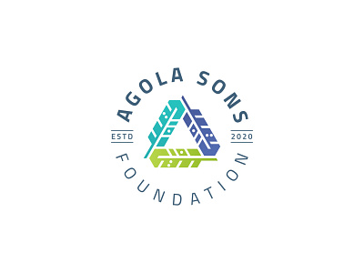 Agola Sons Foundation agola brand identity community foundation logo modern monogram native sons tribal tribe