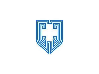 SHIELD I Medical brand identity corporate data flat healthcare icon logo medical modern monogram professional security shield tech unique