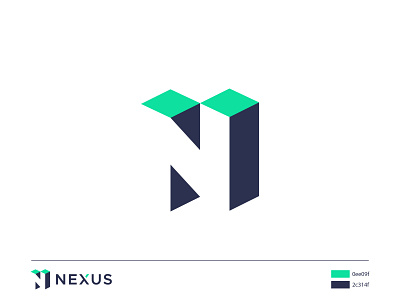 Nexus brand identity creative flat icon lettermark logo minimalist modern modernism monogram n professional