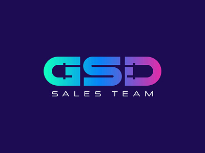 GSD Sales Team brand identity branding coloful corporate creative gradiant led light logo modern professional unique