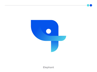 Elephant abstract animal application brand identity clever corporate creative elefant elephant flat letter mark logo minimal modern monogram professional software t