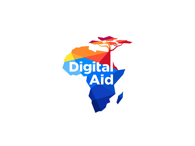 Digital Aid abstract africa aid digital digital africa illustration map tree