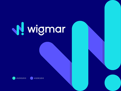 Wigmar abstract brand identity branding corporate flat icon letter mark logo logo mark modern modern logo professional w