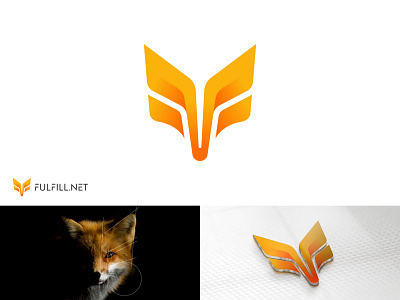 FulFill.Net brand identity creative f fox f letter flat fox fox head icon letter mark logo logo design logo mark logodesigner modern professional visual identity