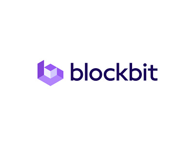 BlockBit 3d abstract b letter blockchain brand identity creative crypto cryptocurrency fintech hexagon lettermark logo design modern professional technology