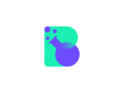 B Lab b letter brand identity creative flat lab logo modern professional science visual identity