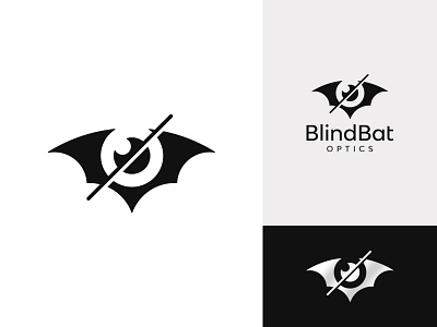 Blind Bat | Optics brand identity contemporary creative custom logo eye eye lens flat flat logo lens logo design minimalist modern optics professional simple vishion visual identity