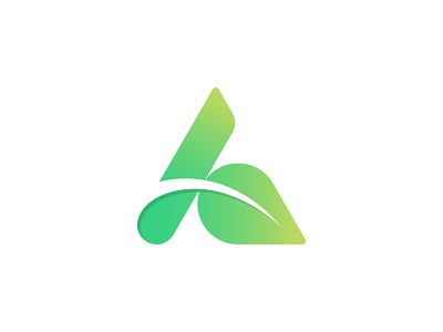 A + Leaf a and leaf a leaf alphabet eco ecology fresh green leaf leaf symbol mint modern modern logo nature