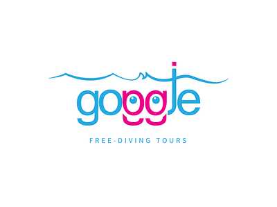 Goggle Free-diving tours adobe artwork branding business concept cute design draw fun illustrator logo vector
