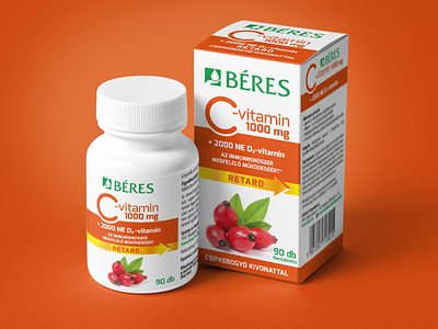 Packaging design - vitamin C branding csomagolastervezes cvitamin dietarysupplement packaging design vitamin c vitamincsomagolas