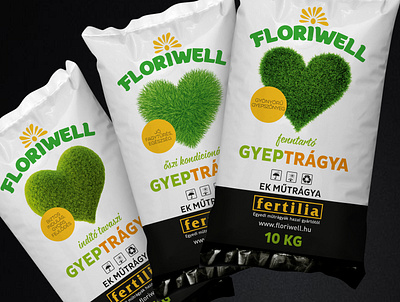 Fertilizer packaging- and logo design csomagolasdesign csomagolástervezés fertilizer fertilizer packaging gyeptrágya manure műtrágyacsomagolás packaging designer packagingdesign