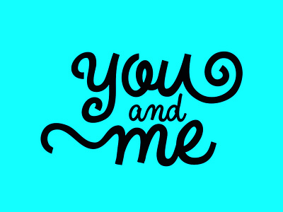 "You and Me" logodesign letterlogo logo logodesign typography