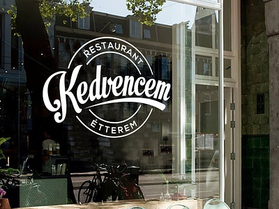 Logo design for "Kedvencem" restaurant logodesign restaurantlogo typography typologo