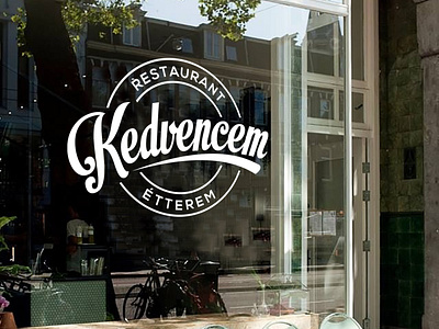 Logo design for "Kedvencem" restaurant