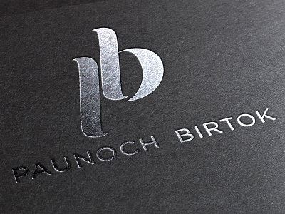 Logo design for a hungarian vinery - "PB" coldfoil hotstamp letterlogo logodesign typograhy typologo vinery vinerylogo