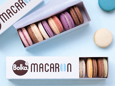 Packaging design for macarons macaron macaronpackaging packagingdesign typography