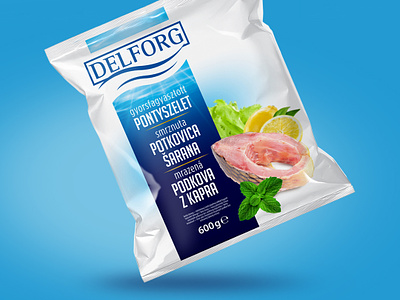 Packaging design - frozen carp slices carp fish frozenfood packagingdesign seafood