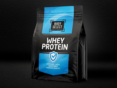 Logo and packaging design - Whey protein
