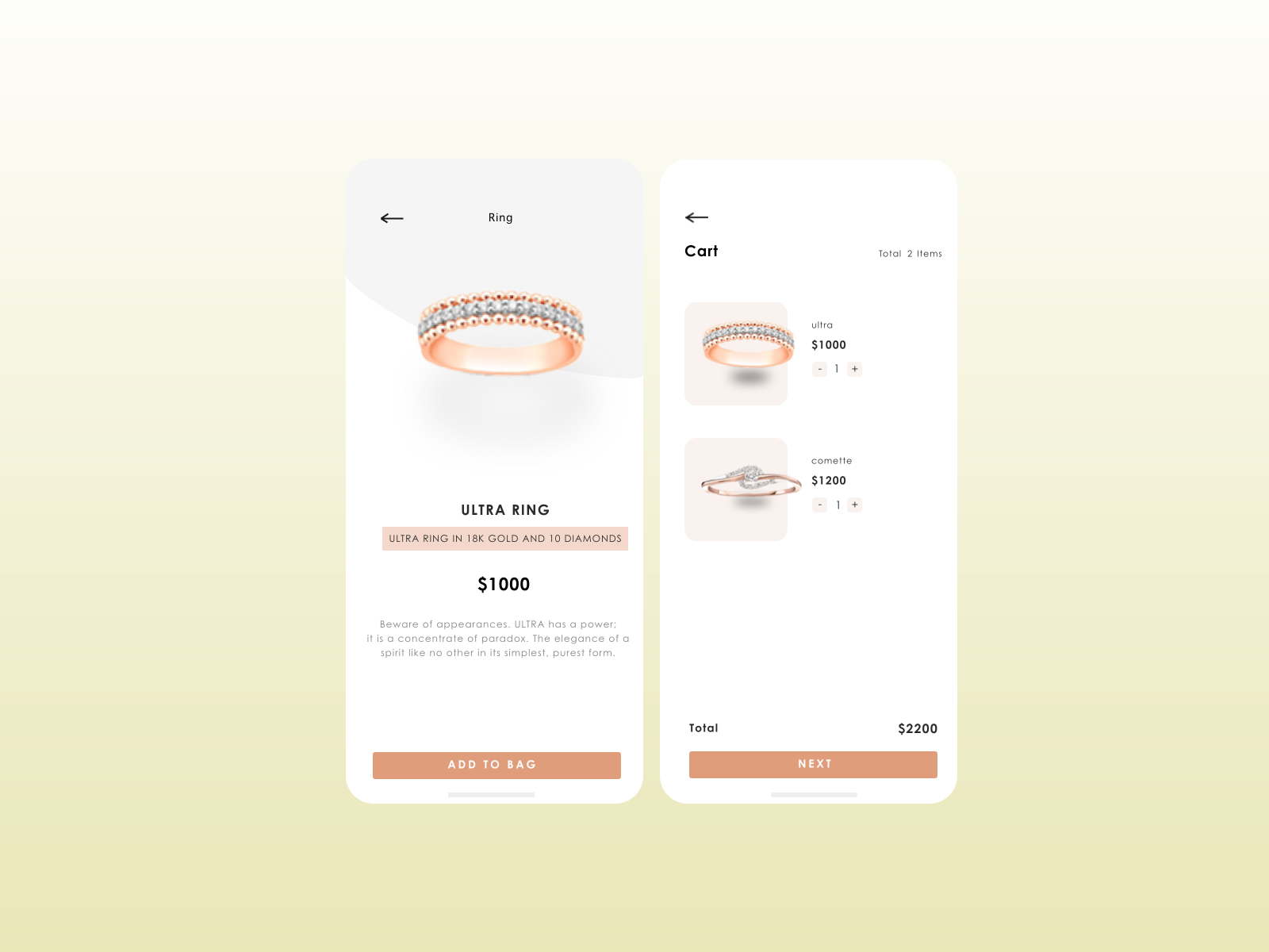Jewelry Shop App by geby firdana on Dribbble