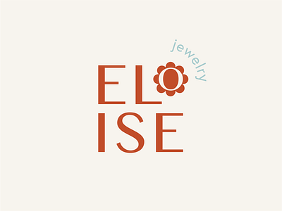 Eloise Jewelry branding brave feminine flower logo logodesign vintage