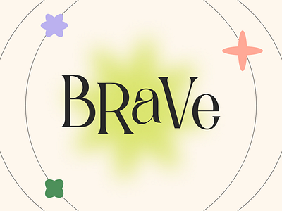 Brave by Val brand rebrand ✨ branding cosmic design feminine logo logodesign