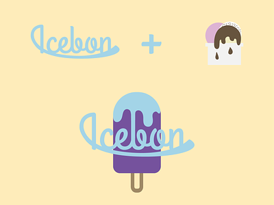 Icebon Logo 01 branding colour palette design illustration logo creation typography vector