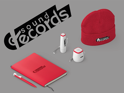 Sound Records Merchandise ballpen mockup beanie mockup branding colour palette colour pallette design illustration isometric journal mockup logo logo creation merchandise design mockup power bank mockup speaker mockup typography vector