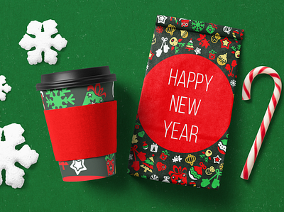 New Year 2020 2020 trend adobe colorful design green happynewyear illustration illustrator mockup new year shot vector