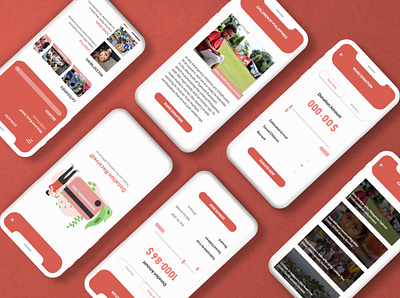 Donation App 2020 adobe adobexd donate donation iphone iphone x mobile mobile app mobile app design mockup ui uiux xd xddailychallenge