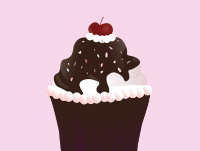 cupcake illustration cupcakes digitalart ideas illustration sweet vector