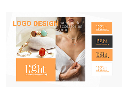 Logo Design - Handmade Accessories Brand branding design ideas logo orange