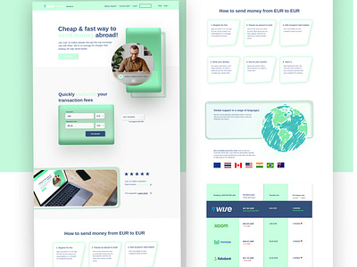 Wise Landing page redesign