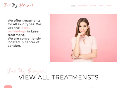 Beauty Project design ideas illustration ui website