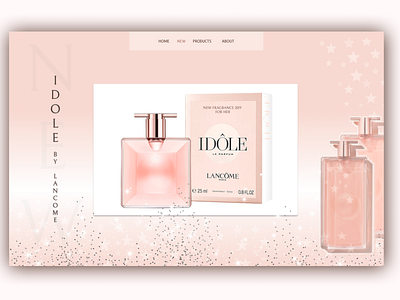 Landing page - concept for Lancome